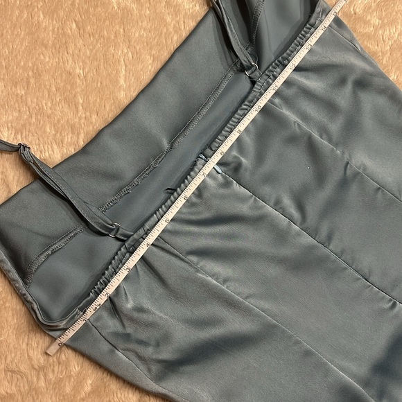 PRETTYLITTLETHING Satin Cowl Neck Hip Cut Out Dress - Picture 13 of 16